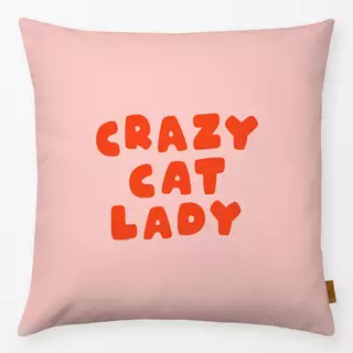 Kissen Typo Crazy Cat Lady