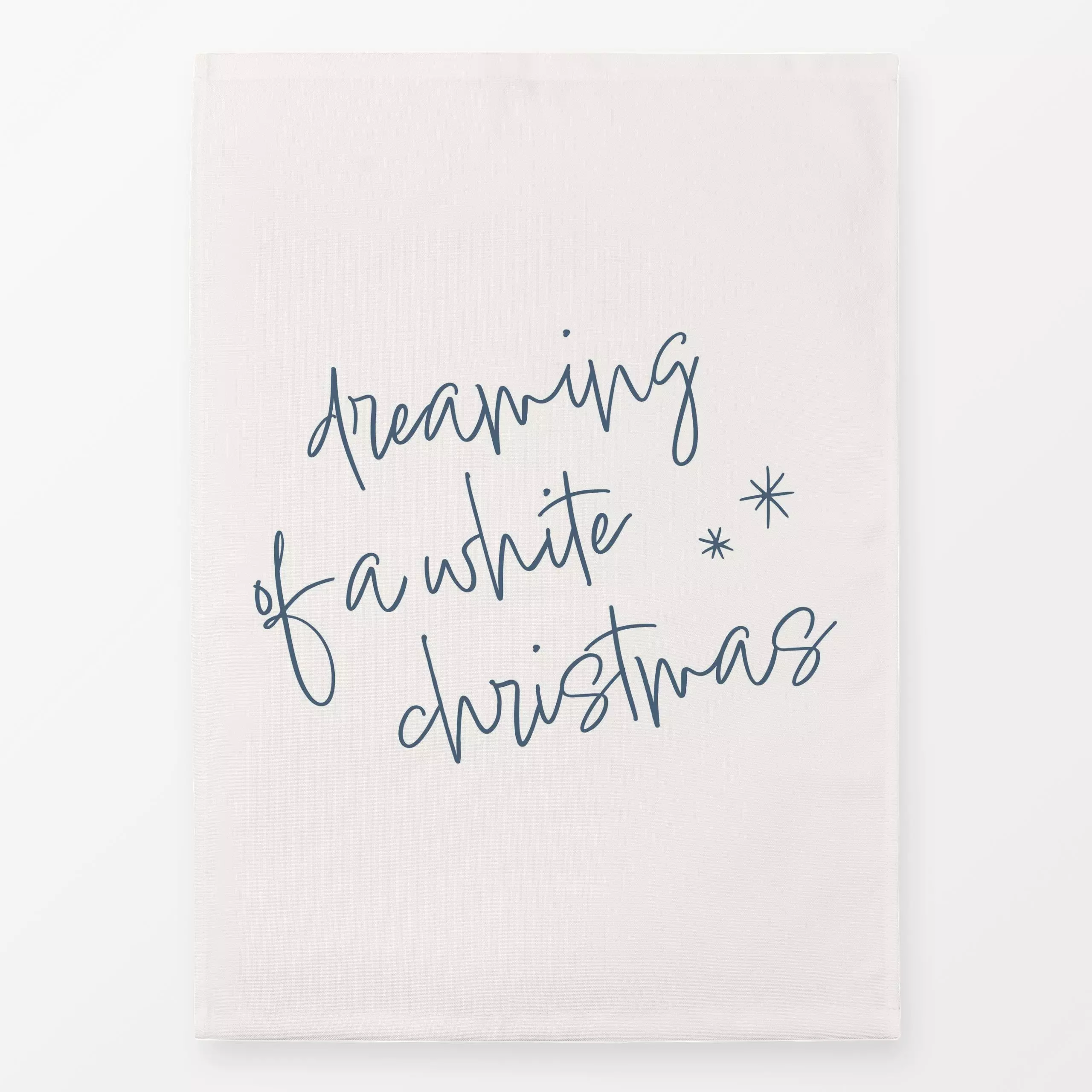 Geschirrtücher White Christmas - Sprüche & Schriftzüge, Weihnachten - von „Barlena"; skandinavisch, Songtexte, Sterne, Weihn...