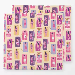 Servietten Beach Sunbathing