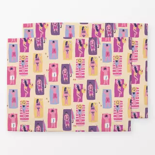 Tischset Beach Sunbathing