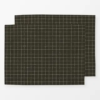 Tischset Brown grid