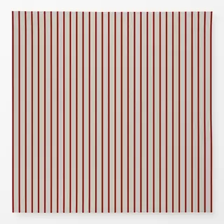 Tischdecke schmale Streifen rot beige