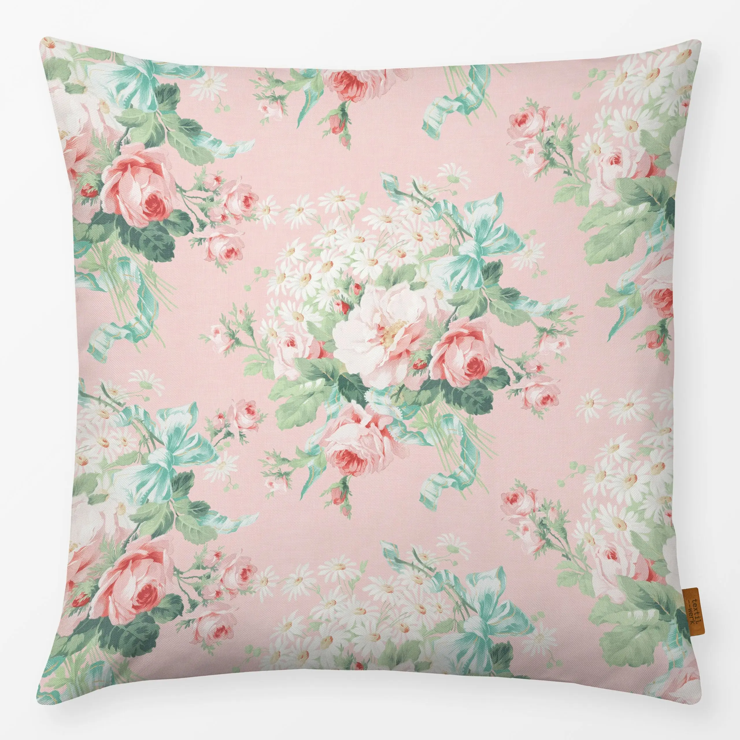 Kissen Chintz Rosen Sommer Garten 1 - Blumen & Florales, Retro & Vintage - von „Uta Naumann"; Muster, Blumen, Sommer, floral...