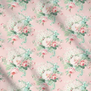 Meterware Chintz Rosen Sommer Garten 1