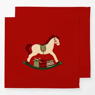 Servietten Schaukelpferd