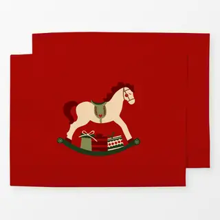 Tischset Schaukelpferd