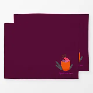 Tischset Glühwein Berry Orange