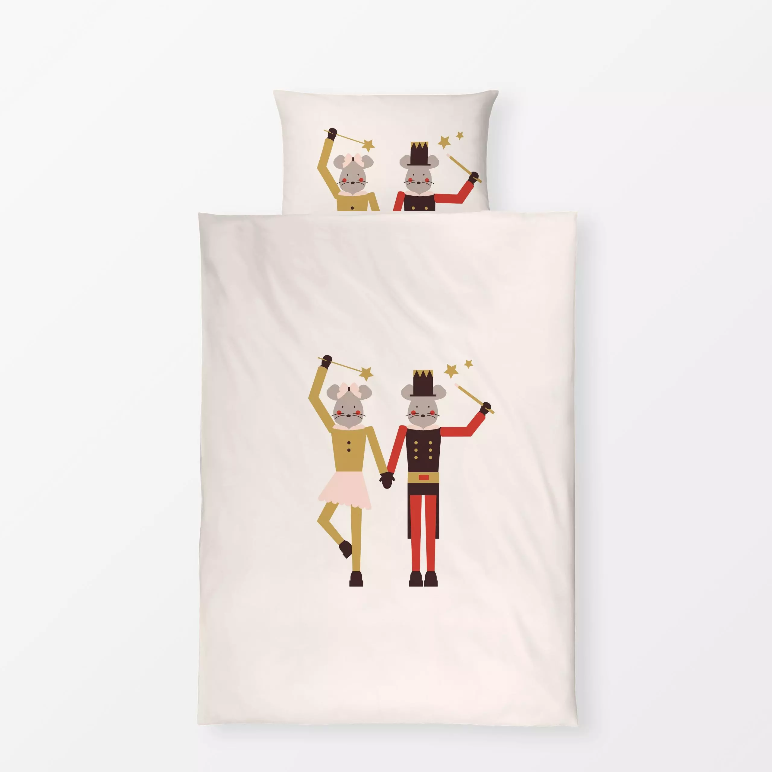 Bettwäsche Wichtel Zauber Paar - Kinderzimmer & Motive für Kinder, Weihnachten, Anlässe - von „Jana Moßmann"; Nussknacker, w...