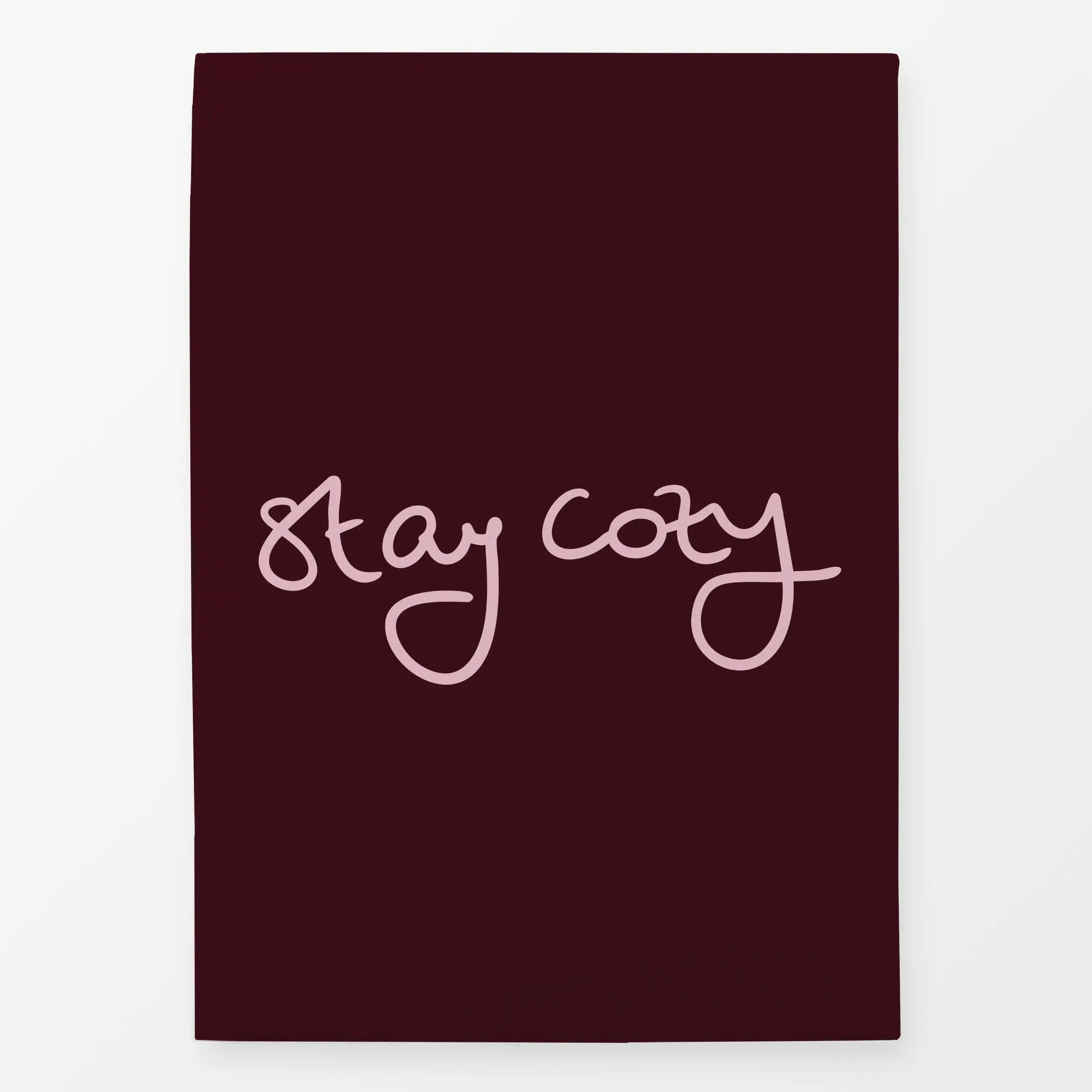 Geschirrtücher Stay Cozy berry - Herbst, Sprüche & Schriftzüge, Winter - von „Karen Menzenbach"; Home, Hygge, Cozy, Spruchki...