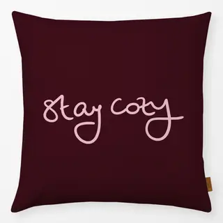 Kissen Stay Cozy berry