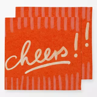 Servietten Cheers orange