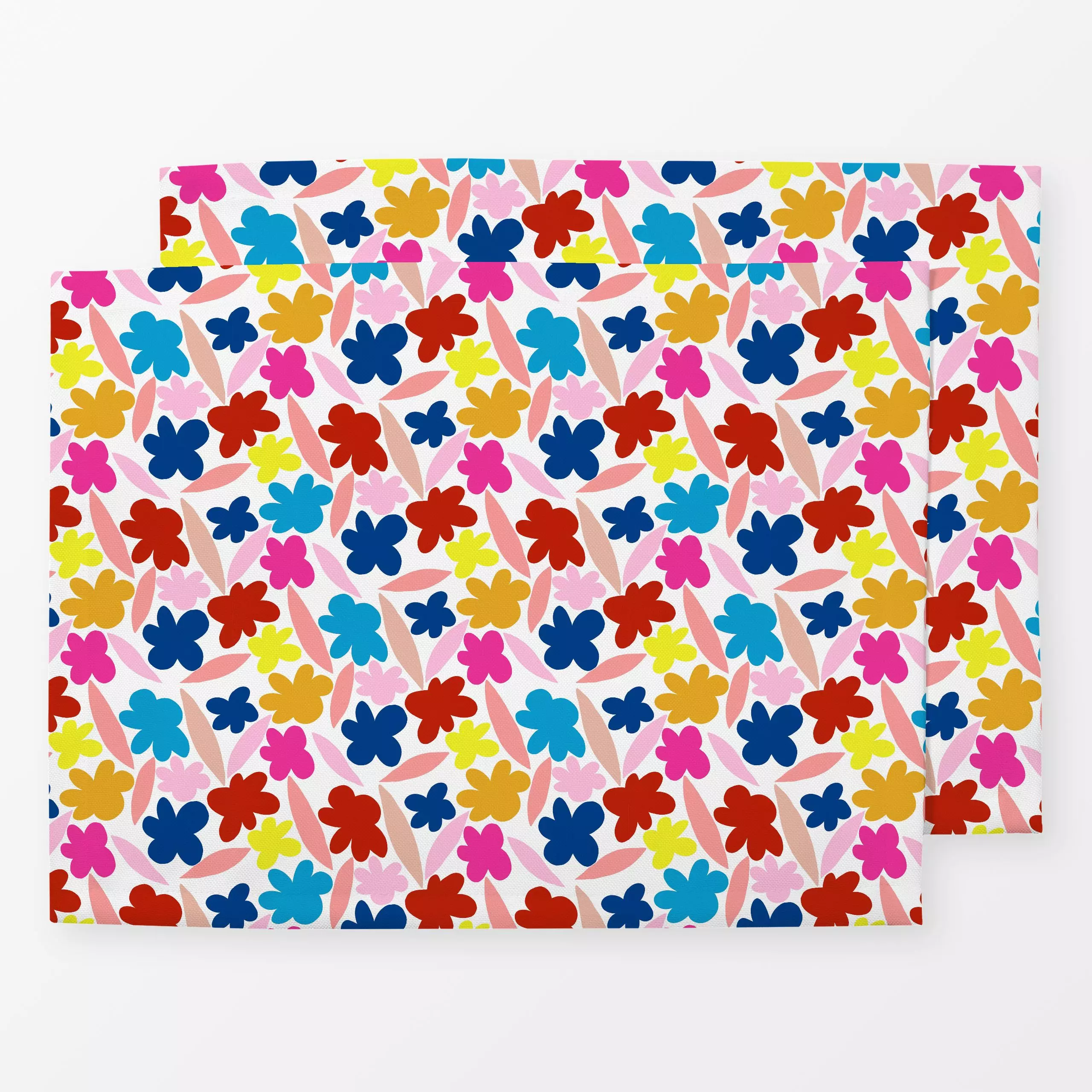 Tischset Fröhliche Blumen, Blumen, gemustert, fürs Kinderzimmer, Sommer, von Ursula Tücks