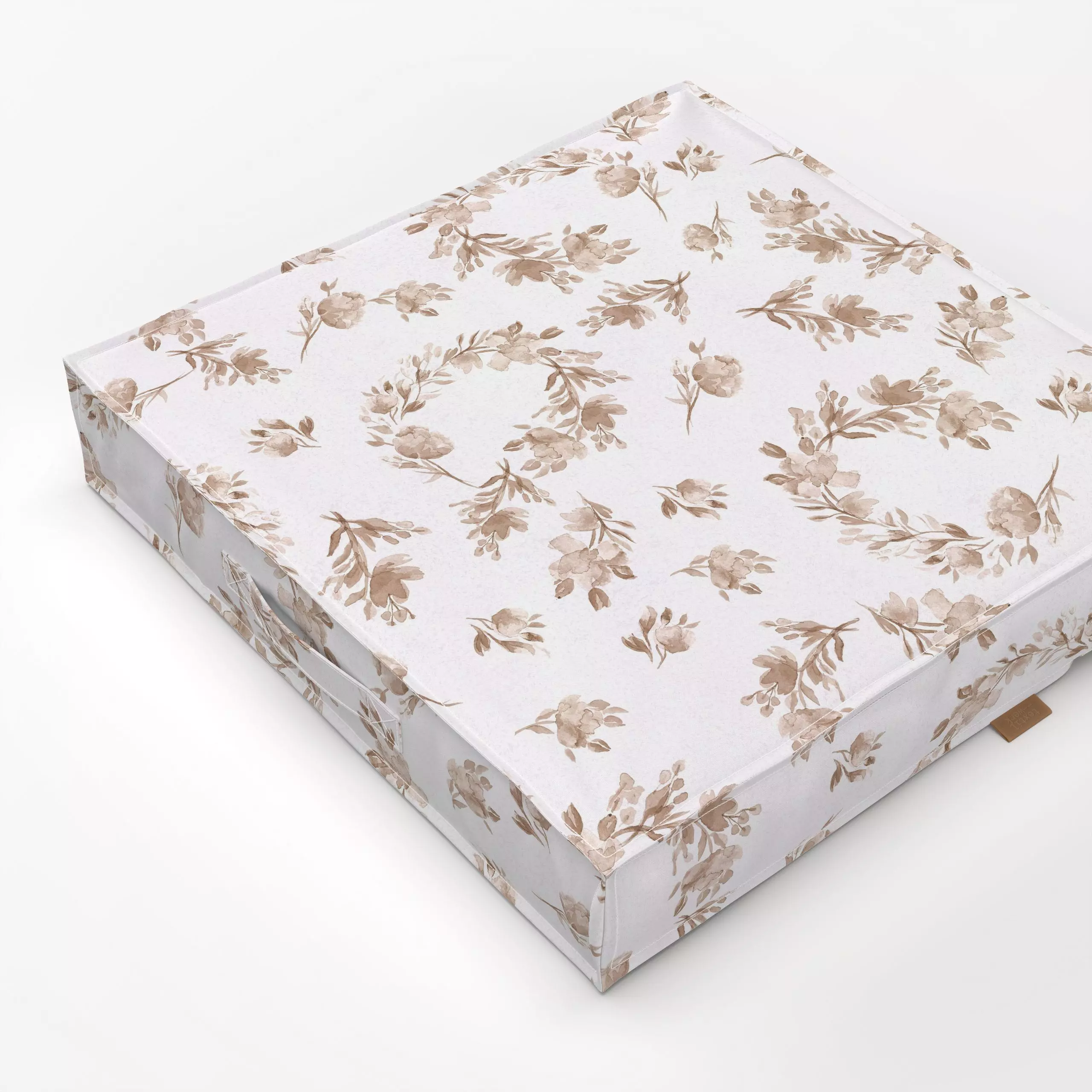 Bodenkissen Cottage Florals Beige - Blumen & Florales, Herbst - von „Bloomery Decor"; floral, vintage, Herbst, landhaus, woo...