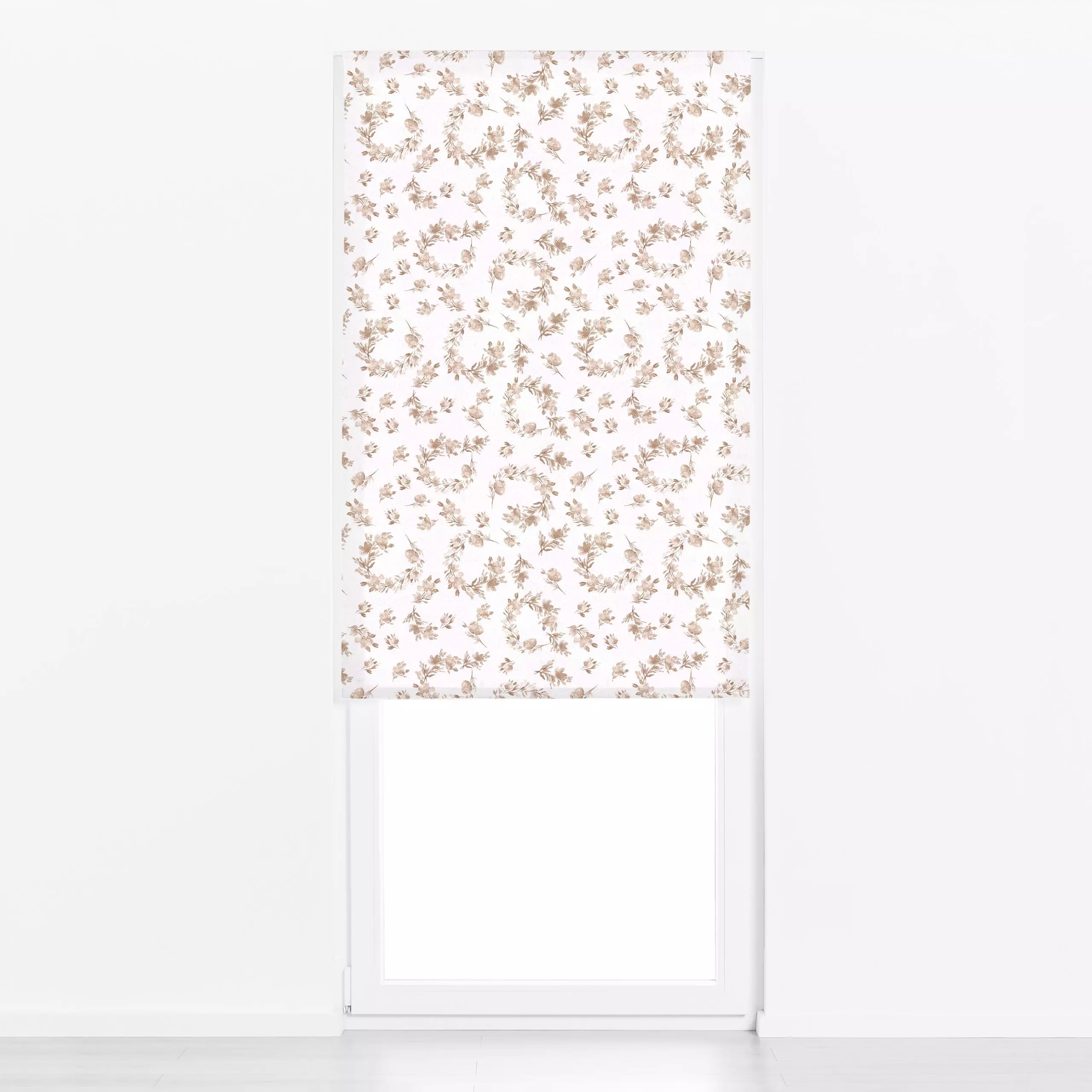 Raffrollo Cottage Florals Beige - Blumen & Florales, Herbst - von „Bloomery Decor"; floral, vintage, Herbst, landhaus, woodl...