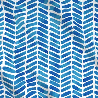 Meterware Chevron Aquarell Tiefsee Blau