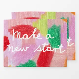 Tischset Make a new start
