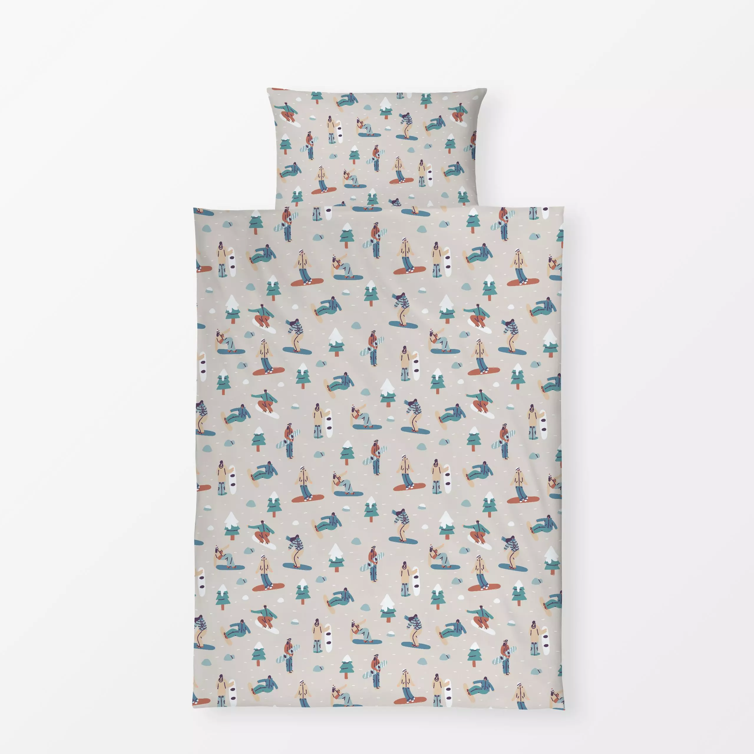 Bettwäsche Winter Sports - Natur & Landschaft, Sport, Winter - von „Sara Maese"; Ski, Winter, mountains, Nature, wintery, gr...