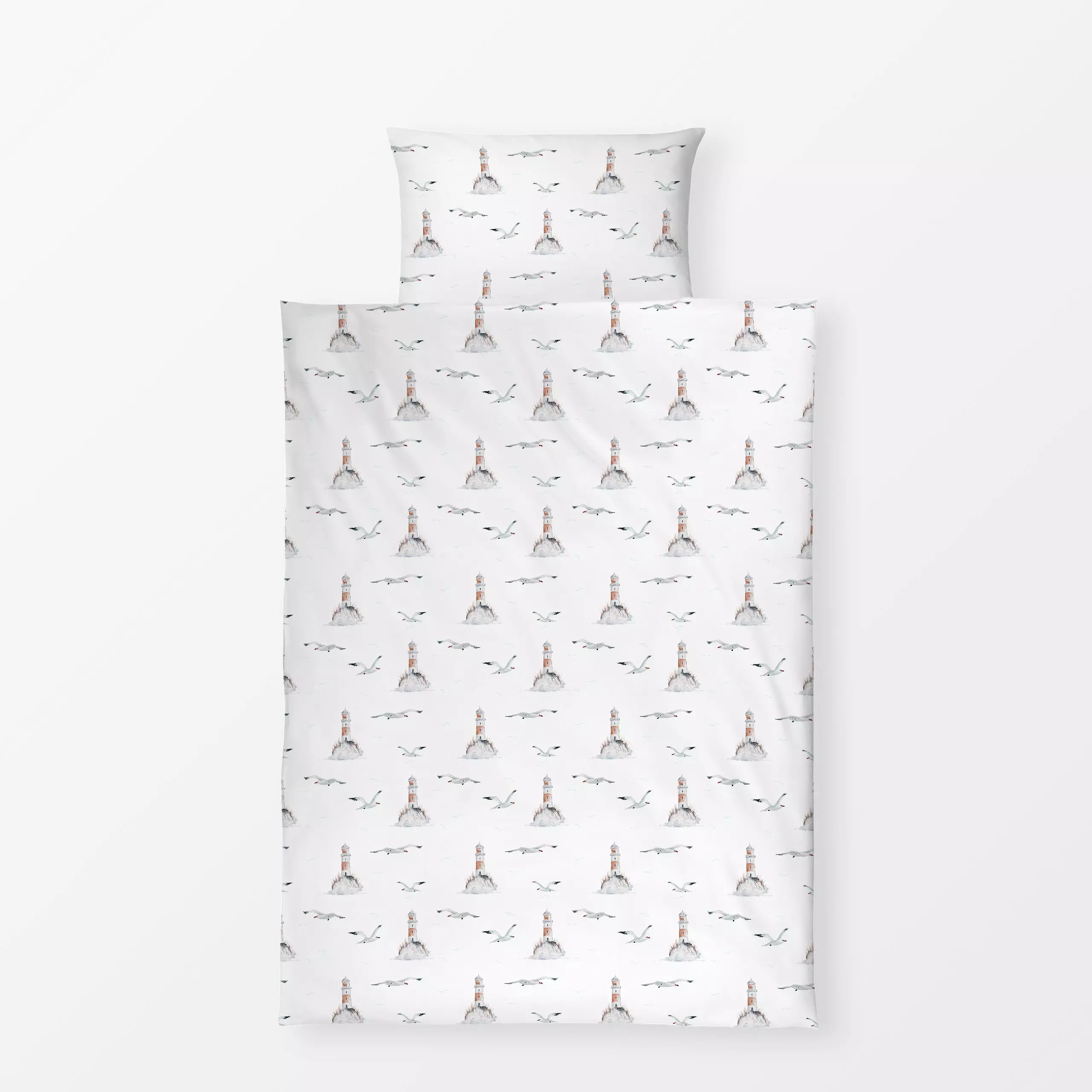 Bettwäsche Meeresbrise - Natur & Landschaft, Tiere - von „Christiane Zielinski"; Meer, Strand, maritim, moewe, ostsee, Nords...