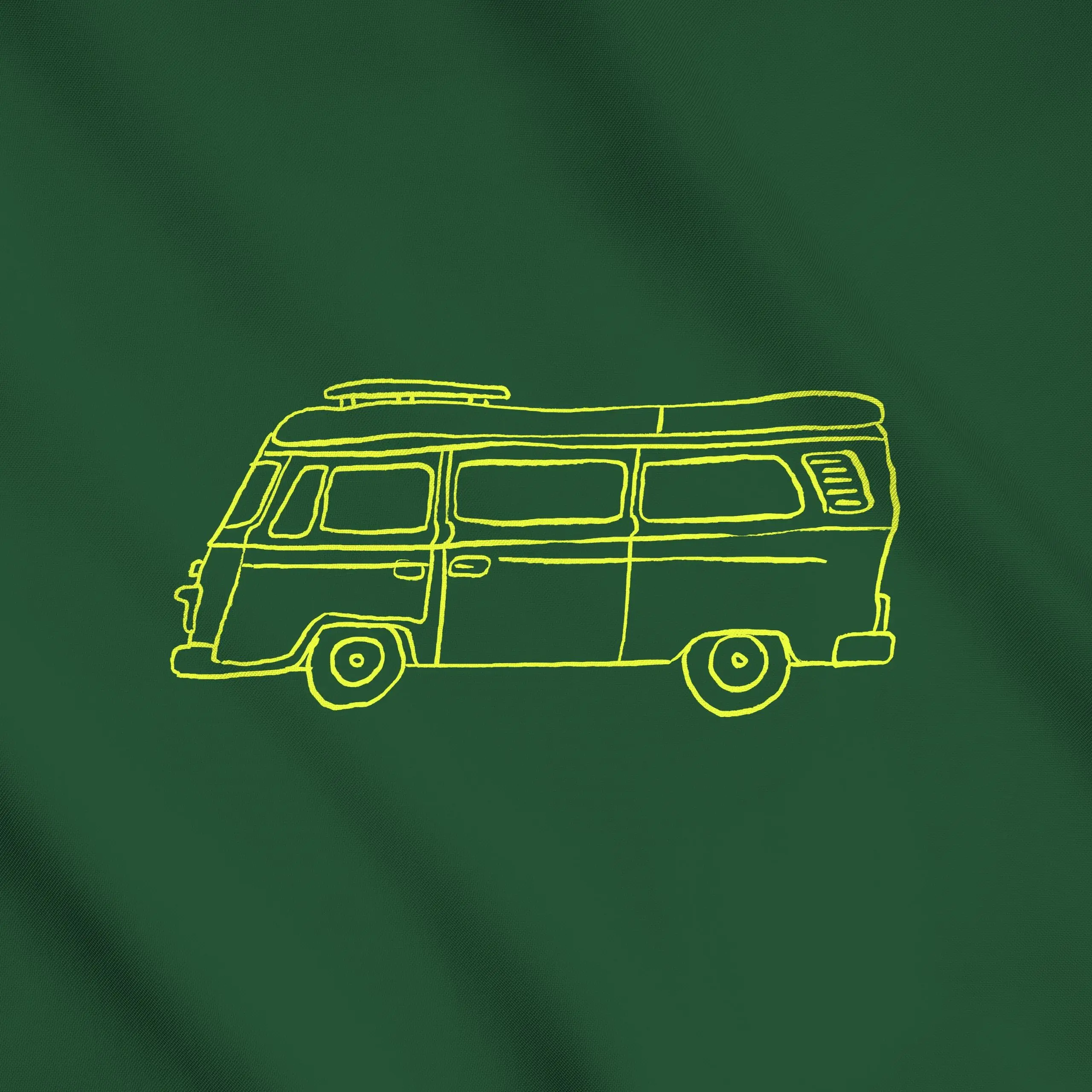 Meterware Exploring Summer Van - Sommer, Reise, Retro & Vintage - von „By Anna Sienna"; Urlaub, Auto, van, Reisen, Camper, c...