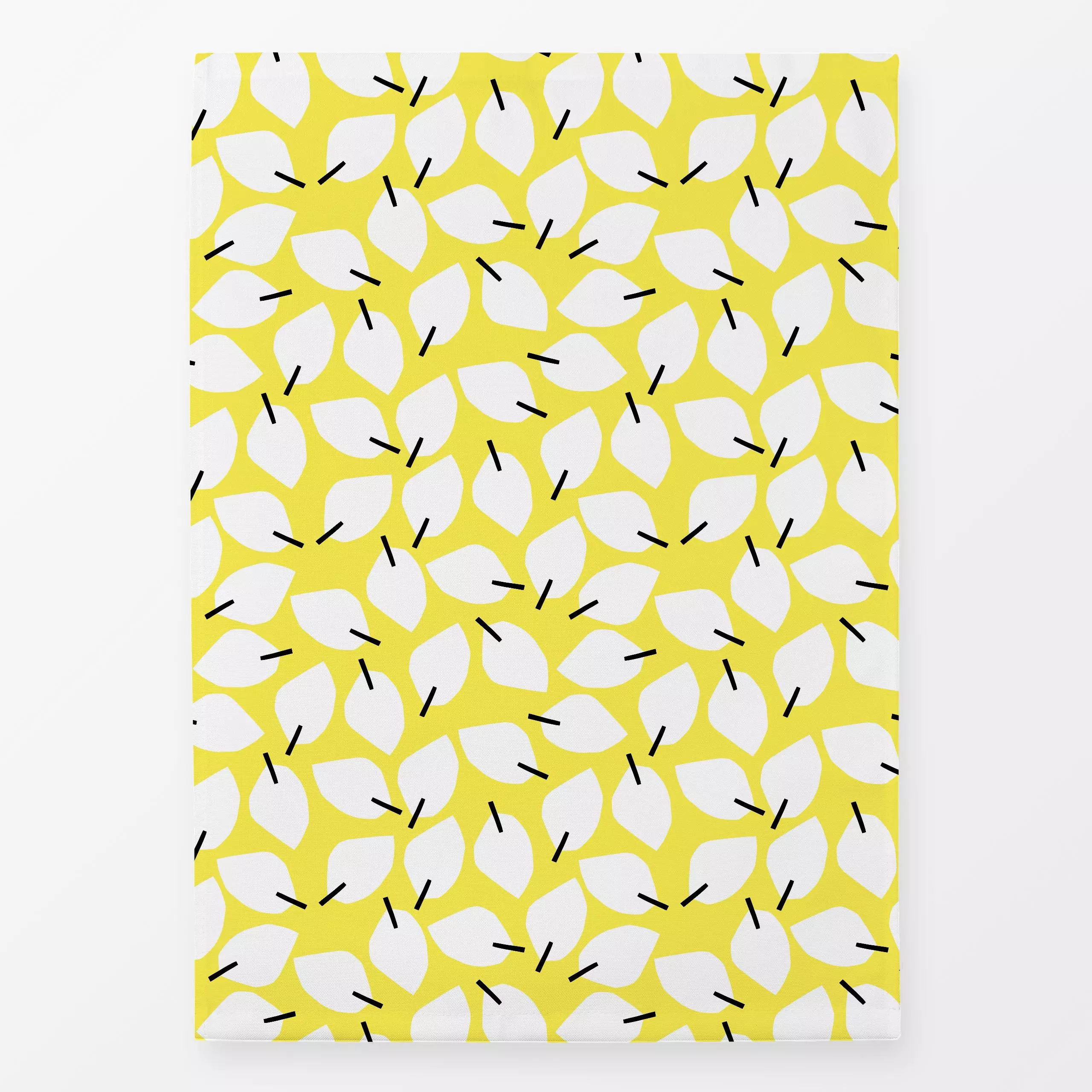 Geschirrtücher Abstract Leaves Yellow - Blumen & Florales, Symbole & Muster - von „Lisa Jasmin Bauer"; Muster, abstrakt, Blä...