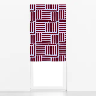 Raffrollo Kirschrot Linien