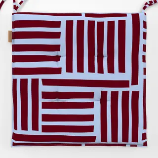 Sitzkissen Kirschrot Linien