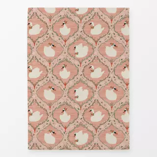 Geschirrtücher Weihnachtsschwäne Rosa