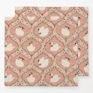Servietten Weihnachtsschwäne Rosa