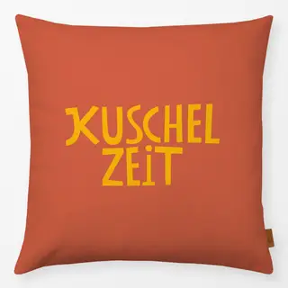 Kissen Kuschelzeit orange