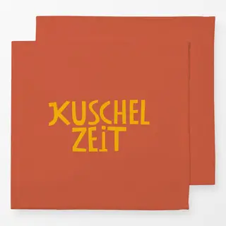 Servietten Kuschelzeit orange