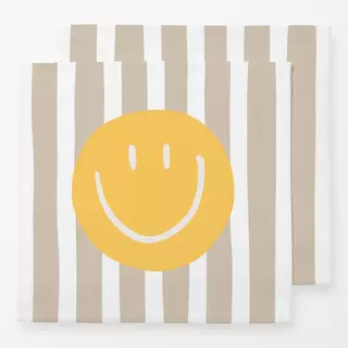 Servietten Smile Stripes beige