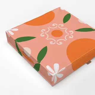 Bodenkissen Sommerfliesen Orangen