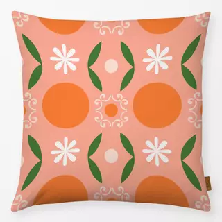 Kissen Sommerfliesen Orangen