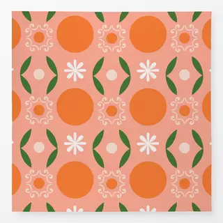 Tischdecke Sommerfliesen Orangen