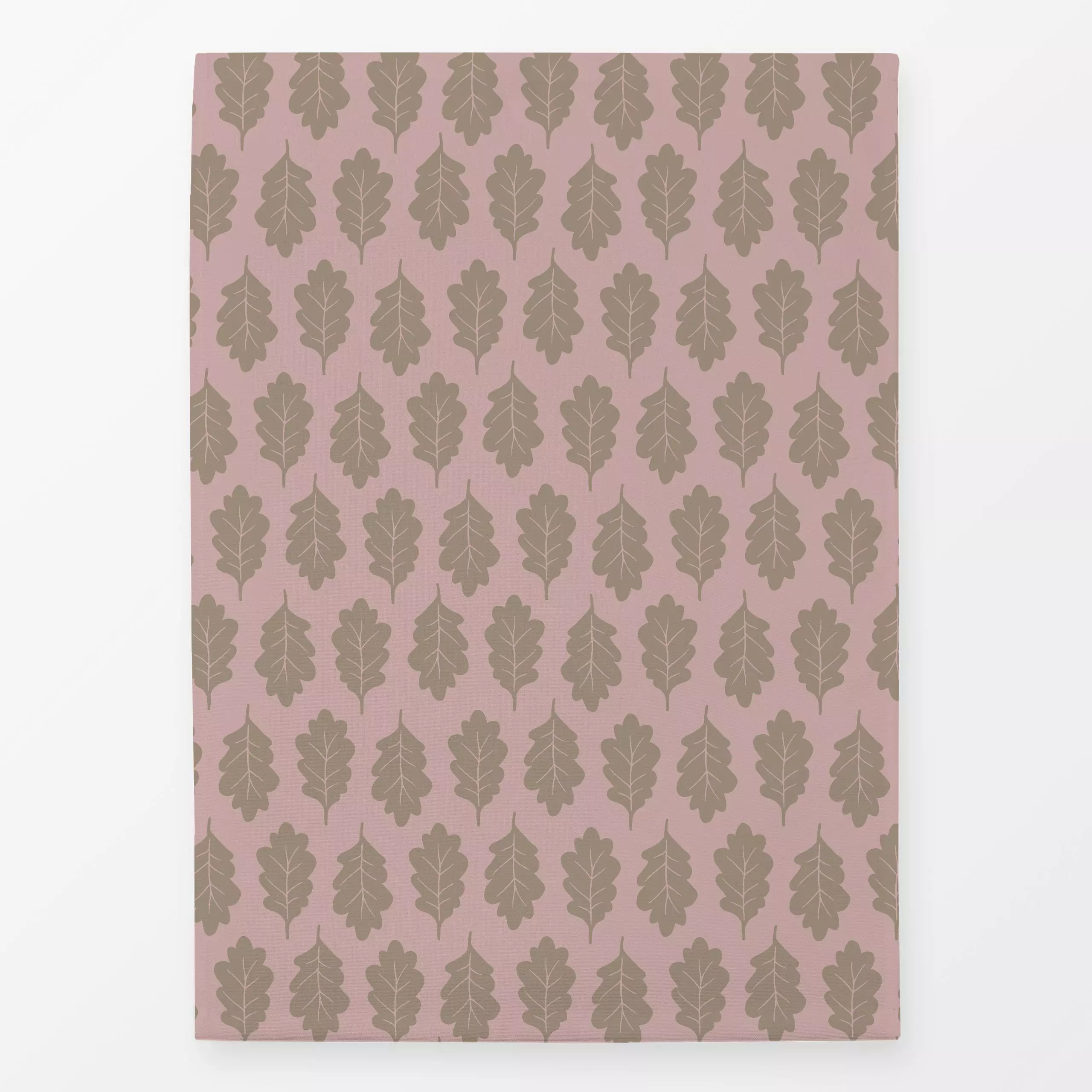 Geschirrtücher Eichenblätter Rosa - Herbst, Pflanzen & Botanik - von „Studio Kesse"; Blatt, Blätter, Laub, Herbst, Herbstdek...