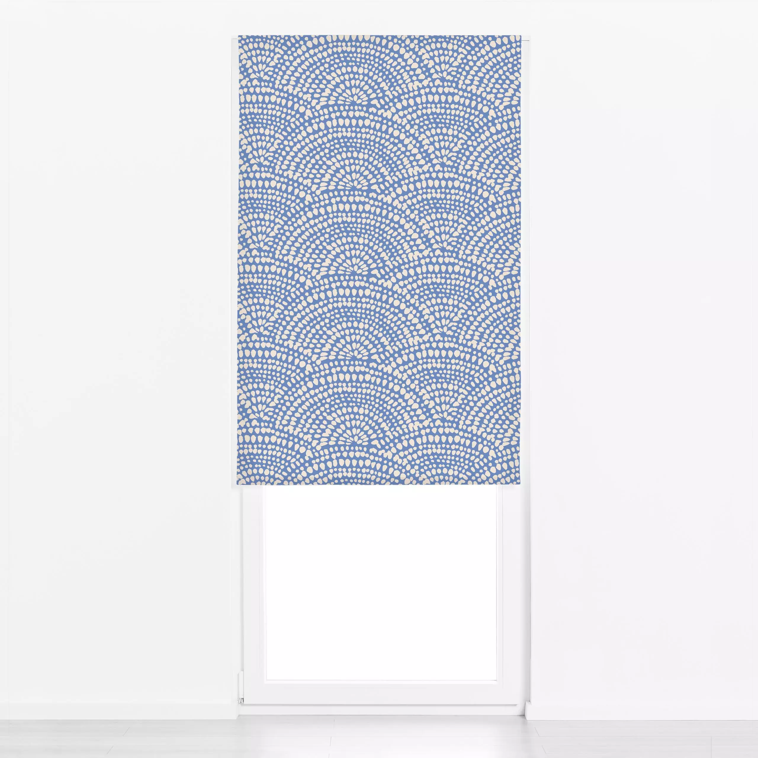 Raffrollo Ondas agua - Sommer, Symbole & Muster - von „Julia Schumacher"; Punkte, Meer, Sonnenaufgang, Sonnenuntergang, Sonn...