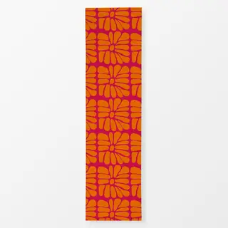 Tischläufer Mid Century Flower Fun Red