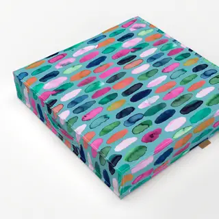 Bodenkissen Punkte Aquarell Geometrisch