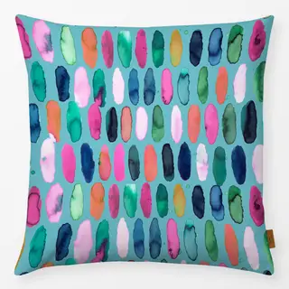 Kissen Punkte Aquarell Geometrisch