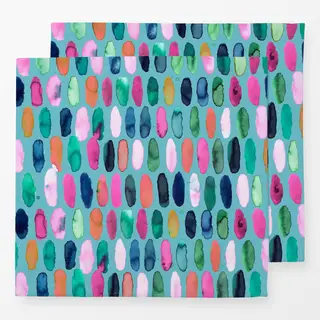 Servietten Punkte Aquarell Geometrisch