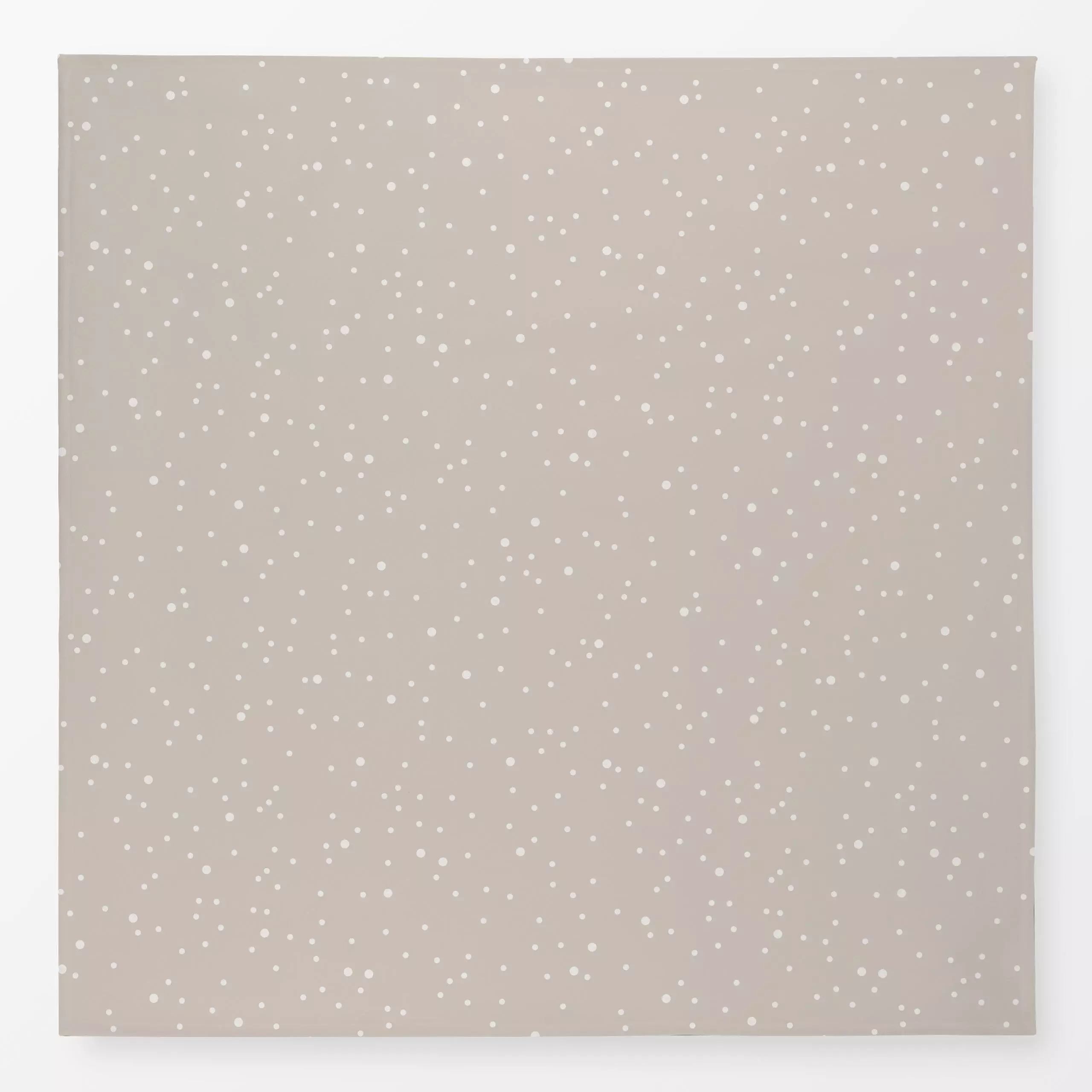 Tischdecke Snowy Dots cream - Winter, Symbole & Muster - von „Karen Menzenbach"; Muster, Punkte, Schneeflocken, Weihnachten,...