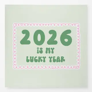Tischdecke 2026 Is My Lucky Year