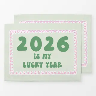 Tischset 2026 Is My Lucky Year