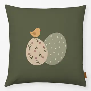 Kissen Ostereier Küken grün