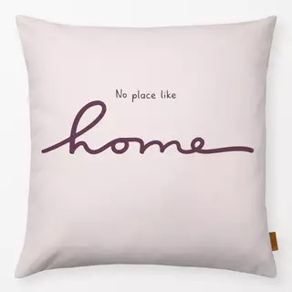 Kissen Home Pflaume Beige