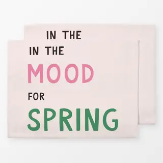 Tischset Frühling Spring Spruch
