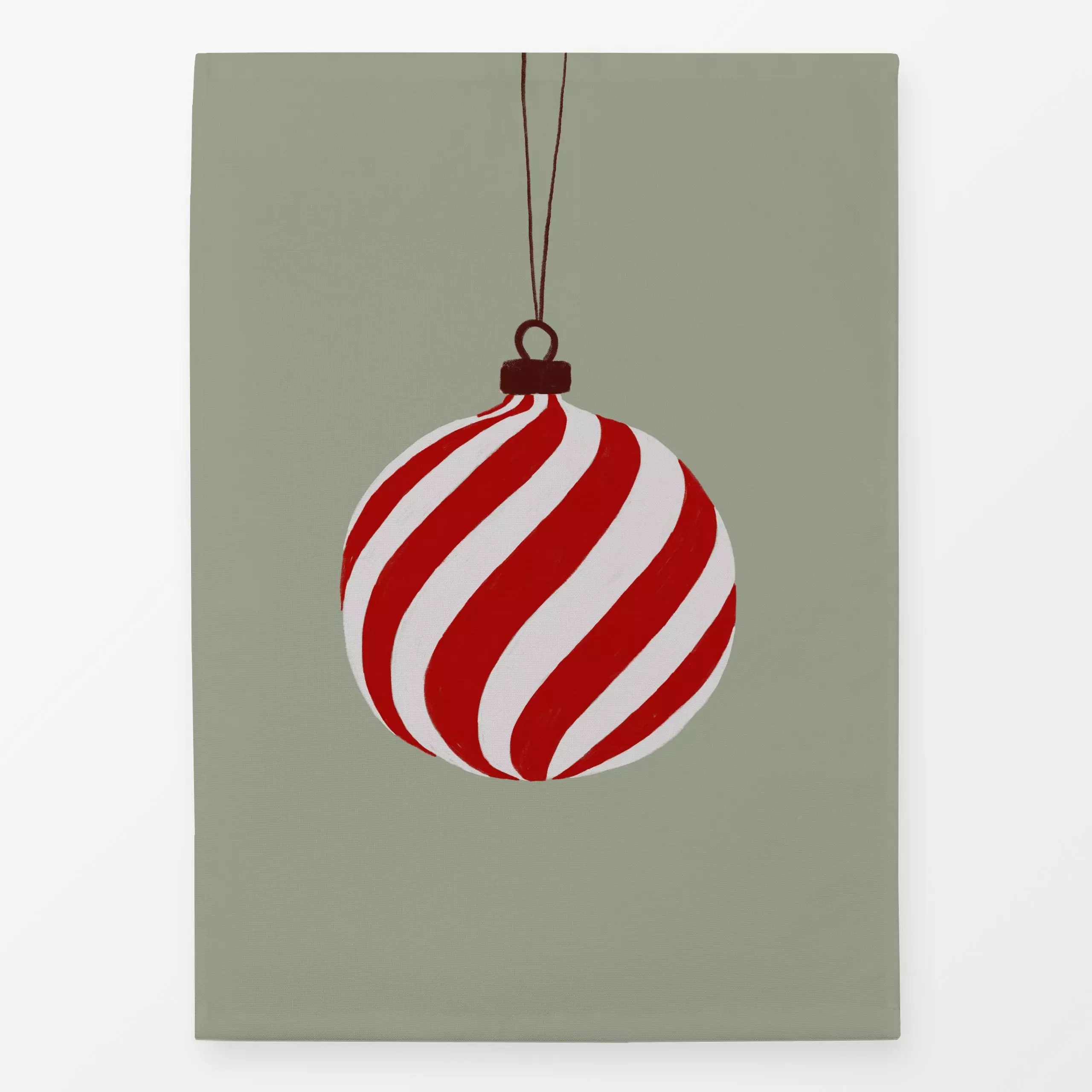 Geschirrtücher Weihnachtskugel - Weihnachten - von „Sophie Augustin Illustration"; Obstsalat, Weihnachten, vintage, weihnach...