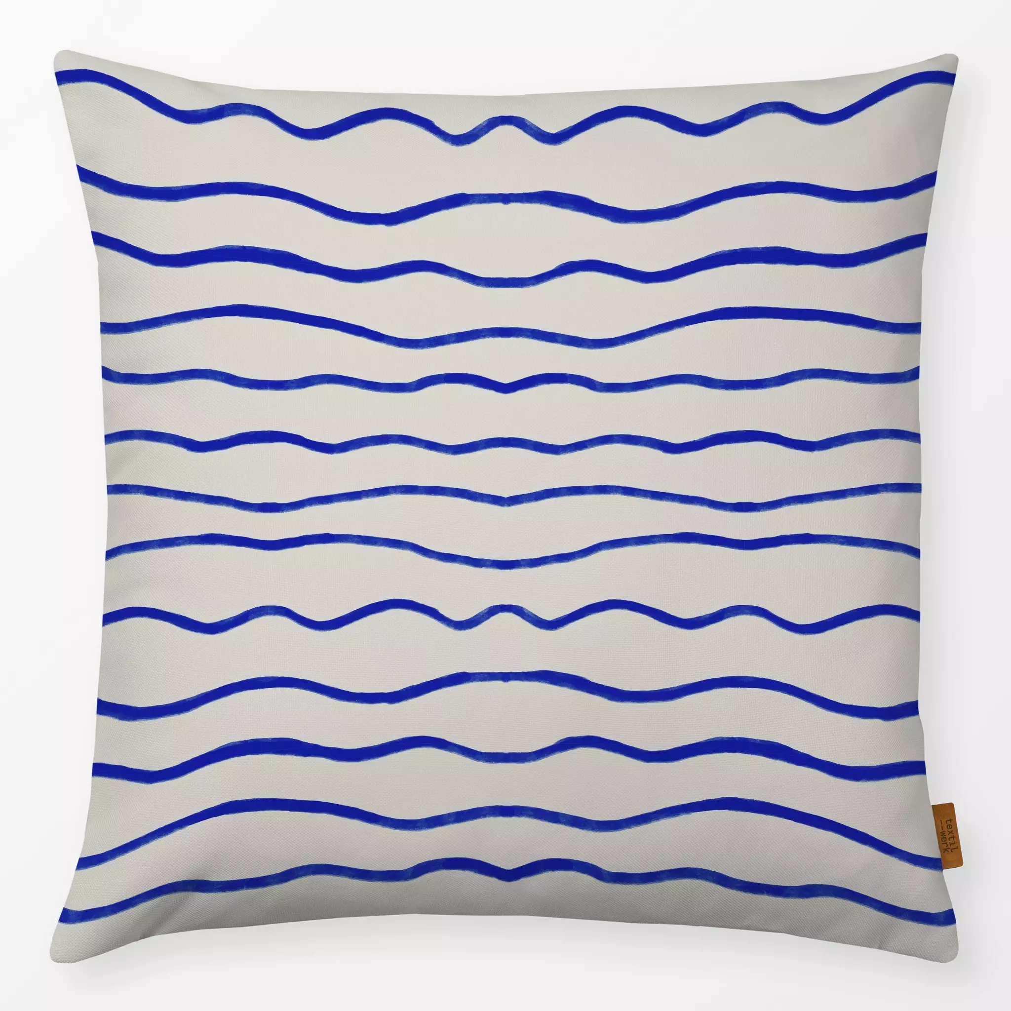 Kissen Kissen Vibrant Summer - Wellen blau