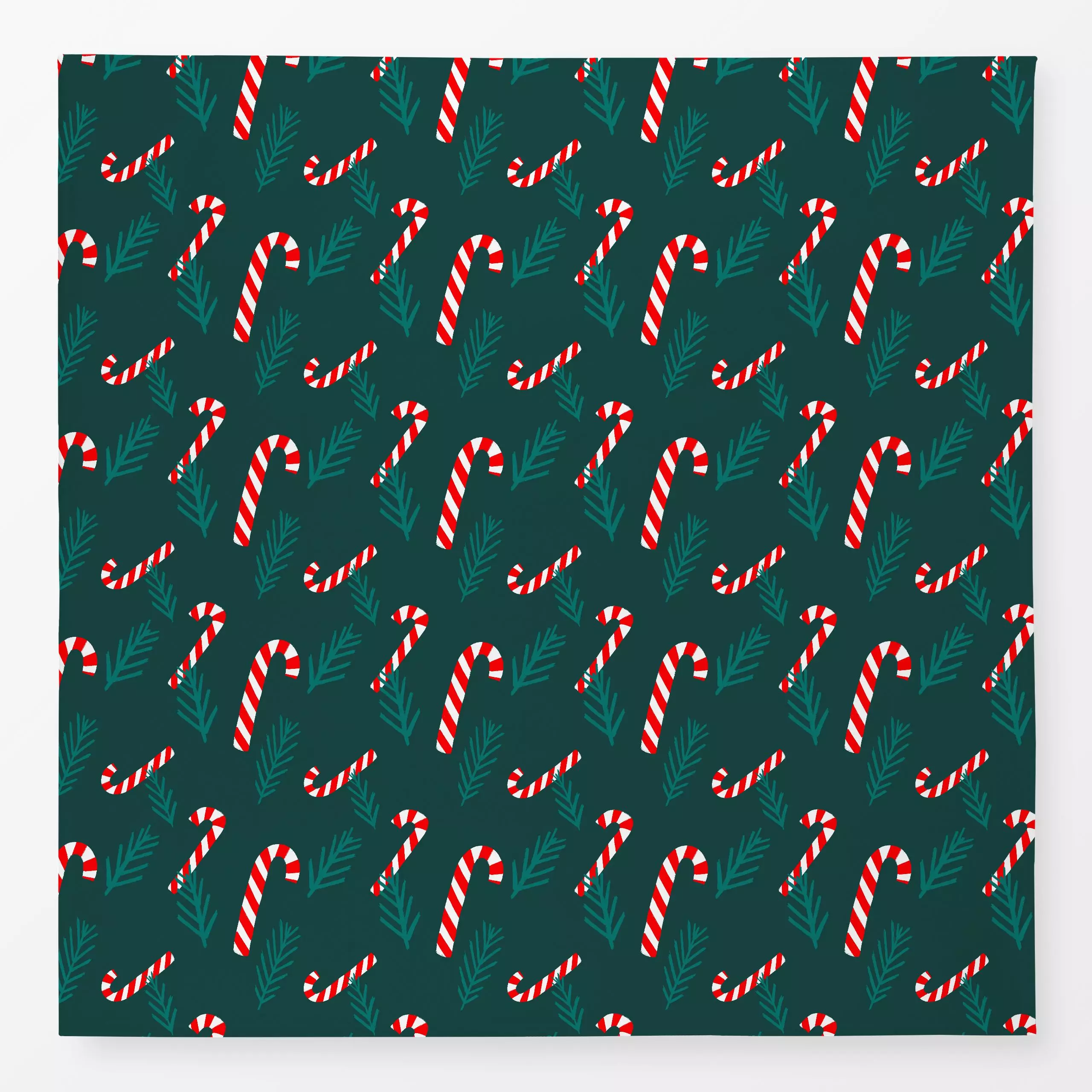 Tischdecke Candy Canes & Twigs - Weihnachten, Symbole & Muster - von „Julia Marquardt-Lott"; Merry Christmas, Tannenbaum, We...