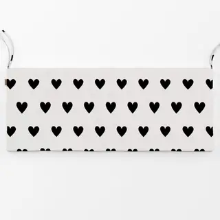 Bankauflage Valentin Herz Schwarz